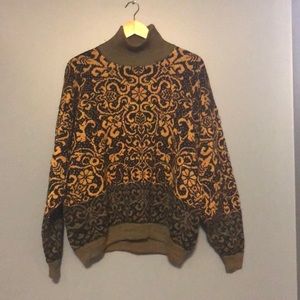 Vintage Nordic-style wool sweater